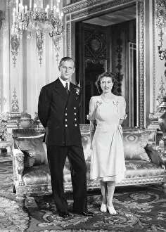 Wedding Prints: Princess Elizabeth and her fiance, Lt