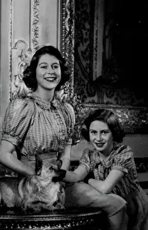1944 Prints: Princess Elizabeth and Princess Margaret Rose. February 22, 1944. (Photo by Marcus Adams)