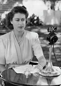 Speech Prints: princess Elizabeth's 21st Birthday Speech -- A specially posed portrait of H