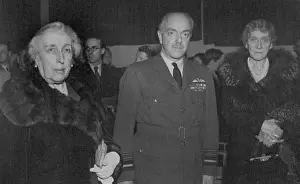 Holstein Prints: Princess AT R.A.F. Concert -- Princess Helena Victoria and Princess Marie Louise with Air Marshal Sir A