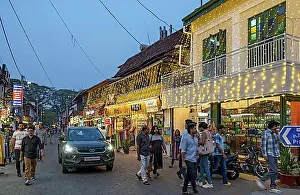 India Prints: Princess Street, Fort Kochi, Cochin, Kerala, India, Asia