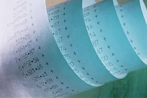 Addition Prints: Printout of calculation