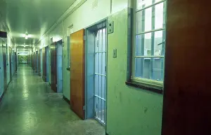 Prison Prints: Prison interior. Nelson Mandela's cell on RHS