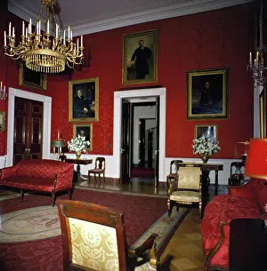 Honor Prints: Private dinner-dance for Princess Lee Radziwill (settings and flowers)