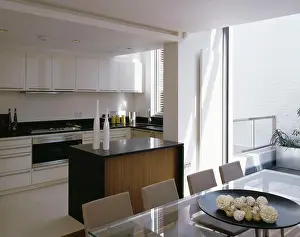 Chairs Prints: private houses kitchen area