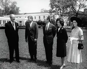Private Prints: Private luncheon with Prime Minister of Great Britain Harold Macmillan