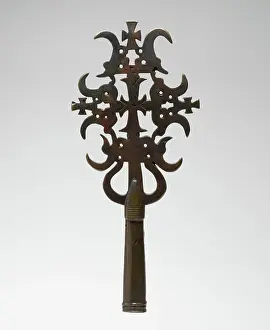 Exhibits Prints: Processional Cross 12th-13th century Tigrinya peoples Imbued with symbolic meaning and protective powers