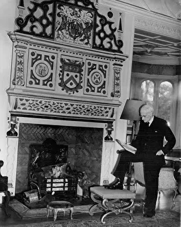 Academic Prints: Prof. G.M. Trevelyan By The Elizabethan Fireplace