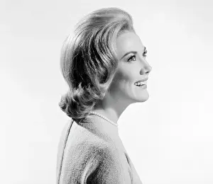 Necklace Prints: Side profile of a young woman smiling