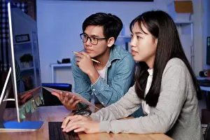 Network Prints: Programming development technology work at night