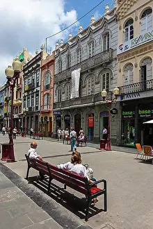 Historic Centre Prints: Promenade, old buildings, shopping street