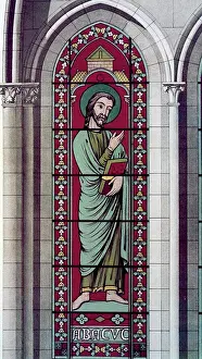 Priest Prints: Prophet Habakkuk 13th Century, 13th Century, Stained Glass, STAINED GLASS