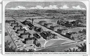 Surrey Prints: Proposed asylum for imbecile poor at Caterham, Surrey