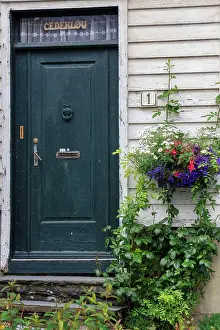 Tom Norring Prints: Protected old wooden Houses. Old city Center. Stavanger. Norway