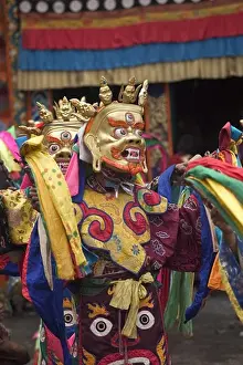 Verticals Prints: Protector deities dance at the Monlam Chenpo