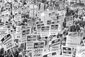 Civil Rights Prints: Protesters with Signs at March on Washington for Jobs and Freedom