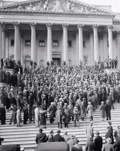 Reportage Prints: Protesting Congress delay in considering the soldiers cash bonus proposal