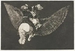 Spanish Prints: The Proverbs: Flying Folly, 1864