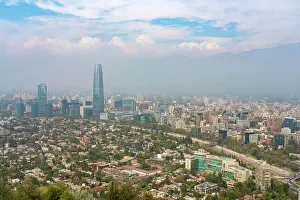 Chile Prints: Providencia with Gran Torre Santiago