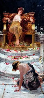 Desperation Prints: Psyche at the throne of Venus; 1883; by Edward hale 1852-1924