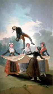 Drawings Prints: The Puppet, 1792. Artist: Francisco Goya