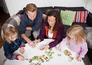 Father Prints: Puzzle with the family