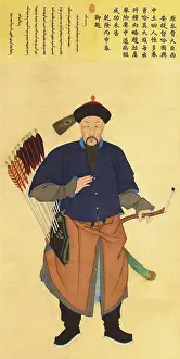 Qing Prints: Qing Imperial court portraits of senior Manchu military officers