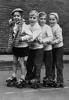Children Prints: When Quads Learn To Kate: Behind Annette (left to right) are Paul: Kevin and Robert