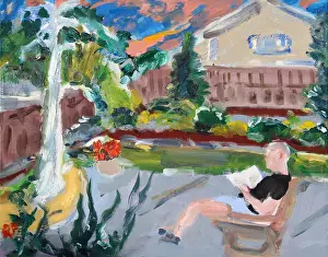 Mature Adult Prints: During Quarantine, 2020, Richard H. Fox (b.1960/American), Oil on Canvas