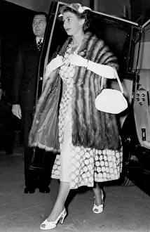 Her Majesty Prints: Queen Arrives For Royal Tournament Queen Elizabeth II is seen arriving at Earl's Court to-day for the Royal