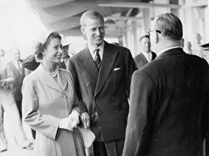 Philip Prints: Queen Elizabeth & Duke of Edinburgh - Together - 1954. April 05, 1954