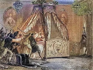 Interior Photo Prints: The Queen's bedchamber is stormed