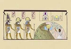 Gods Prints: Ra and Harmachis, Ancient Egypt