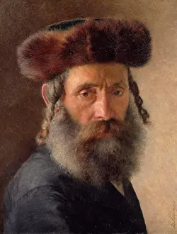 Judaism Prints: Rabbi Mit Pelzmutze Isiidor Kaufmann (1853-1921/Hungarian) Oil on panel Christie's Images