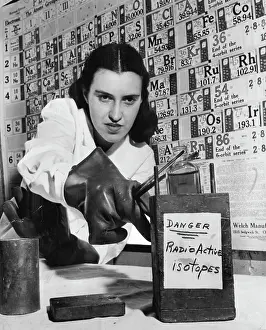 Radio Prints: Radioactive Isotopes - Science. April 22, 1955. (Photo by United Press Photo)
