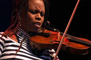Music Prints: RAGINA CARTER play violin at the MONTEREY JAZZ FESTIVAL - CALIFORNIA