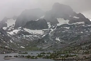 Nevada Prints: Rain, Banner Peak, Ansel Adams Wilderness, California