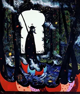 Mystery Prints: Rain; Lluvia. Jorge Zeno (b.1956). Oil on canvas. Signed and dated 1989. 100.5 x 85.4cm