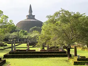 Architectural Prints: Rankoth Vehera, a stupa at Polonnaruwa, UNESCO World Heritage Site, Sri Lanka, Asia