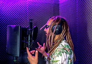 Sound Prints: Rasta recording his song in a recording studio