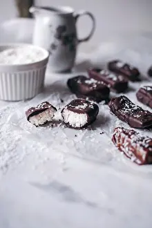 Dessert Prints: Raw coconut and chocolate bars