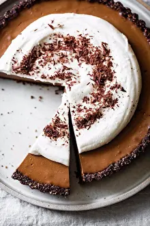 Dessert Prints: Raw Vegan Chocolate Cream Tart