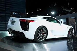 Artificial Light Prints: rear 3/4 view of the 2010 Lexus LFA sports car