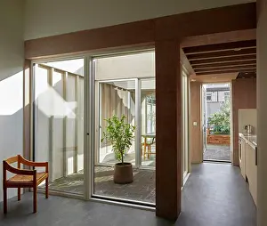 General View Prints: Rear extension interior view. Ellis House