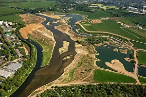 North Rhine Westphalia Prints: Reconstruction of the mouth of the Lippe River by the Lippeverband water management association