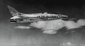 Aeronautics Prints: Record Breaker -- Pictured as it started a run over a measure 18-kilometer course over the California desert Aug