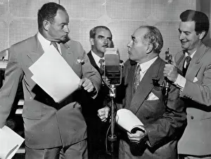 1953 Prints: Recording the final episode of Dad and Dave at EMI studios this week