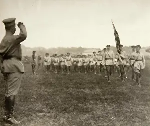 1924 Prints: Red Army Staff Chief Michail Frunze Taking the Salute on Khodynsky Field in Moscow