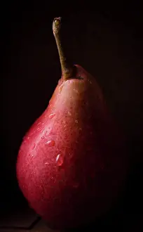 Fruits Prints: Red Pears dark and moody