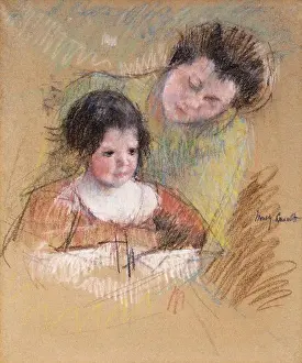 Daughter Prints: Reine Leaning over Margot's Shoulder